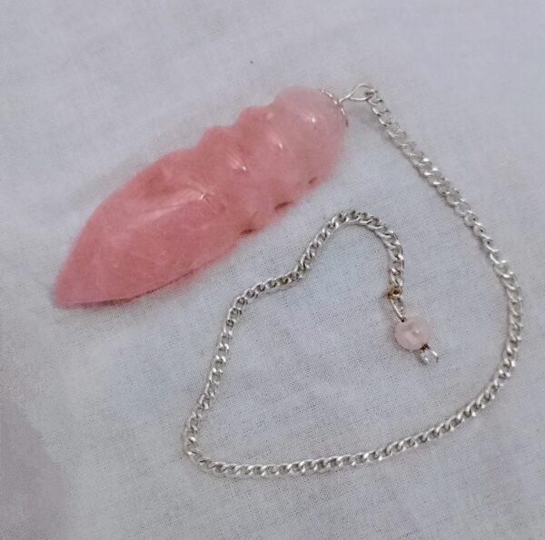 Péndulo cuarzo rosa
